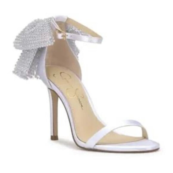 NWT - Jessica Simpson Moure Heeled Bow Sandals - Picture 1 of 7